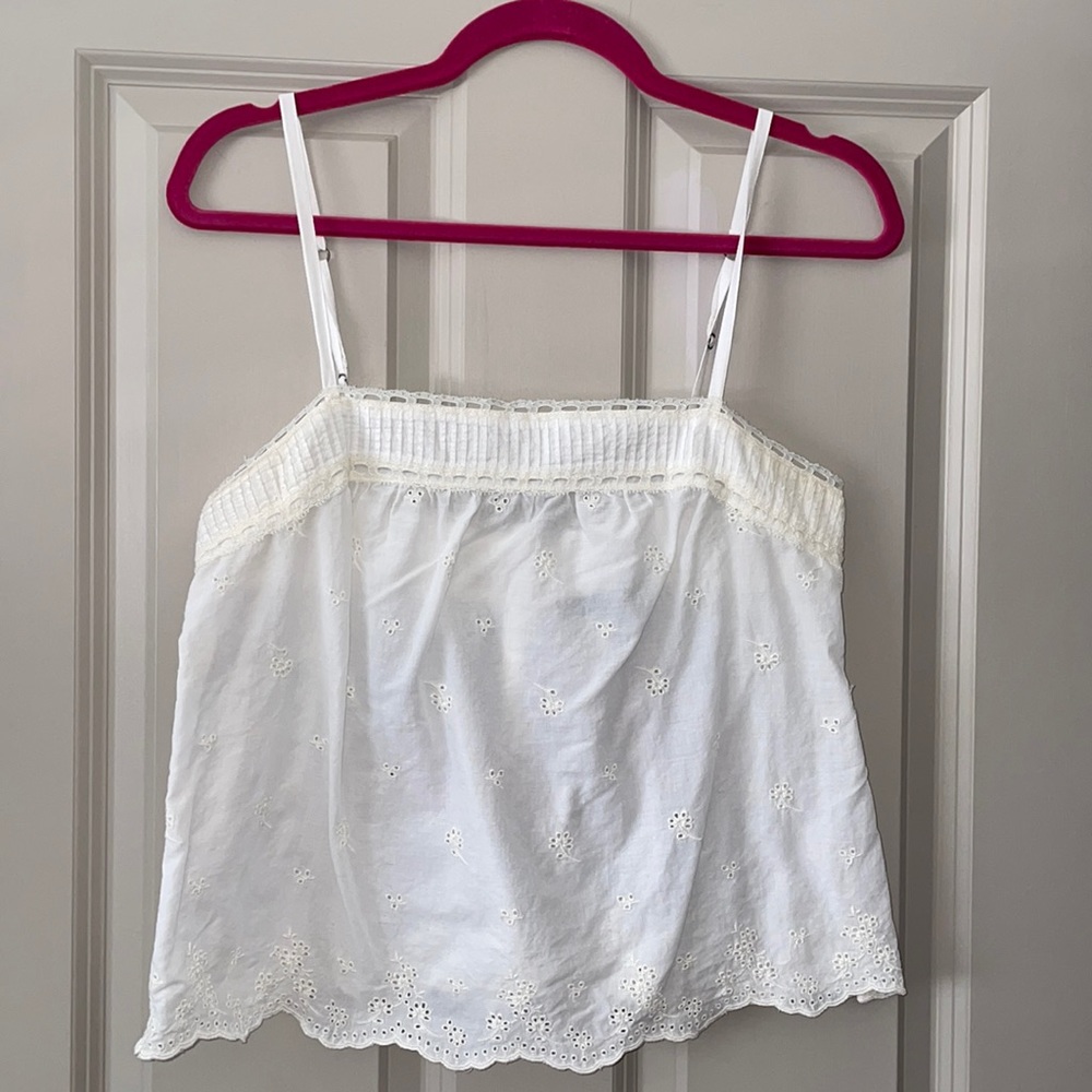 Abercrombie eyelet top